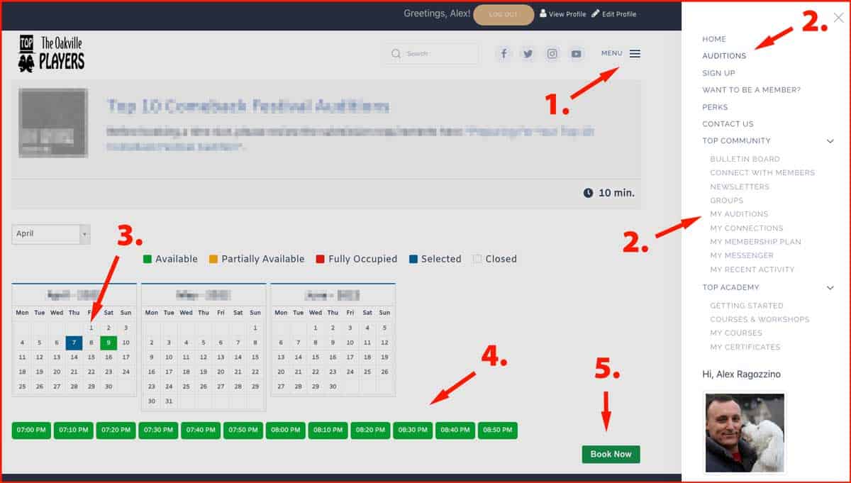 Audition Booking Steps 1200x681 optimized